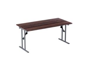 Fällbord 1600x800x730x25 valnöt/silver