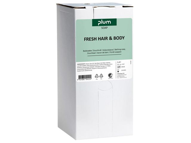 Duschtvål PLUM Hair & Body 1,4L