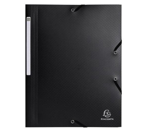 Mapp EXACOMPTA A4 PP rec 3-kl svart