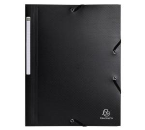 Mapp EXACOMPTA A4 PP rec 3-kl svart