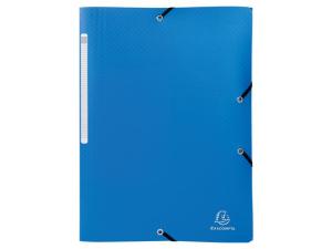 Mapp EXACOMPTA A4 PP rec 3-kl blå