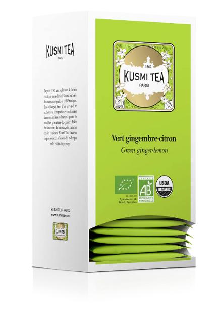 Te KUSMI Eko Green ginger-lemon 25/fp