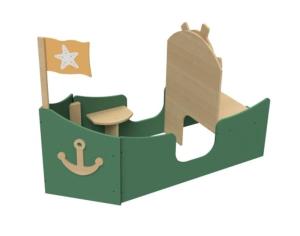 MICKI lekmöbel båt grön