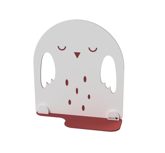 MICKI Lekskärm röd ugglan