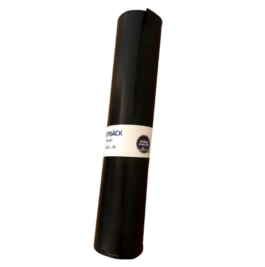 Plastsäck Mono LDPE 125L 40my sv 25/rl