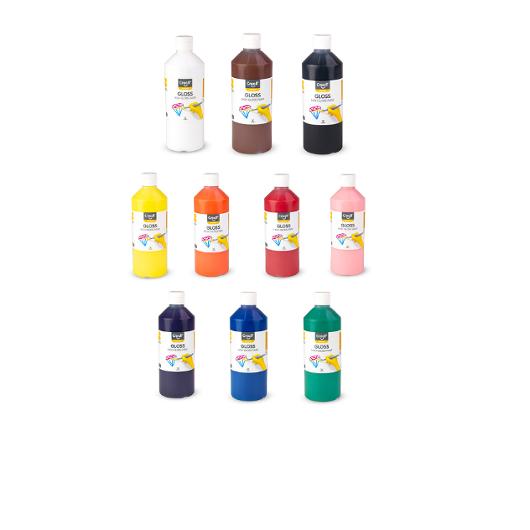 Glansfärg CREALL Gloss 500ml gul