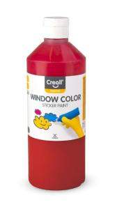 Fönsterfärg CREALL 500ml röd