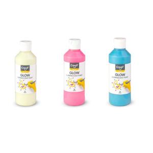 Självlysande färg CREALL 250ml Gul/Grön