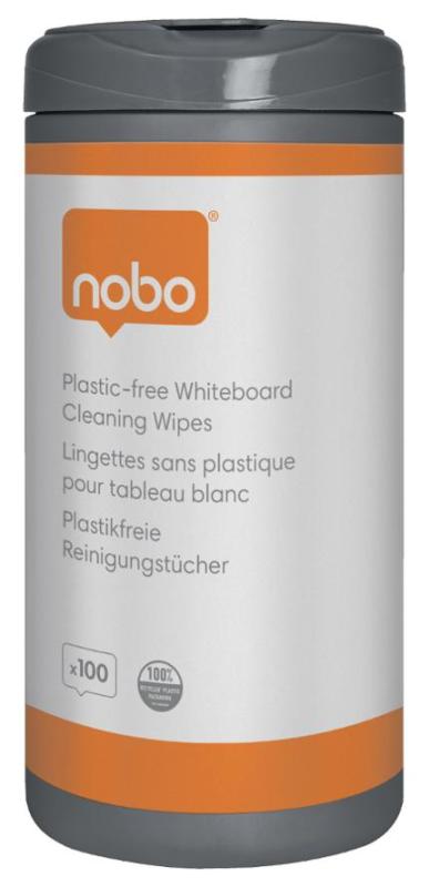 Whiteboardrengöring NOBO servetter 100/f