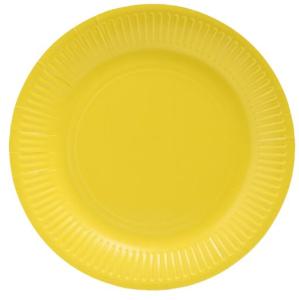 Tallrik PRONAPPE papper 23cm gul 20/fp