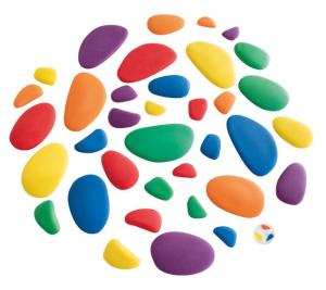 Regnbågsstenar 36st