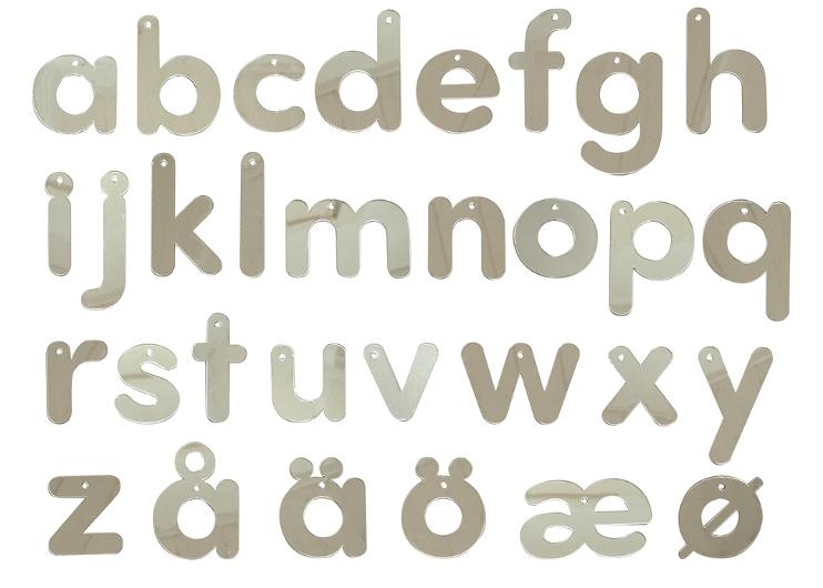 Spegelbokstäver 7cm 31st