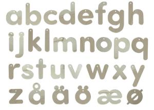 Spegelbokstäver 7cm 31st