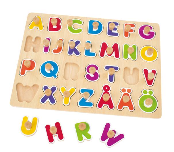 Knoppussel bokstäver A-Ö