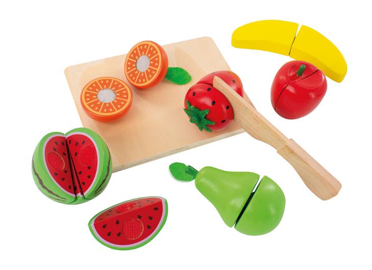 Frukt och grönsaker i trä 8 delar