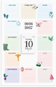 Väggkalender Klassens almanacka 26/27