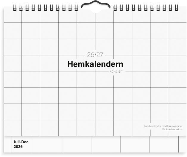 Hemkalendern Clean 26/27