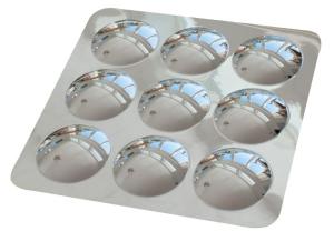 Spegel med 9 konvexa kupoler