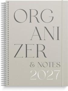 Kalender Organizer & Notes 2027 stående