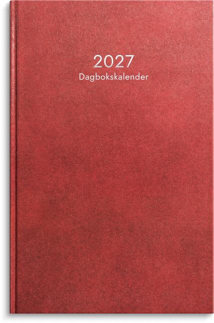 Dagbokskalender 2027 röd