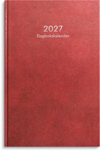 Dagbokskalender 2027 röd
