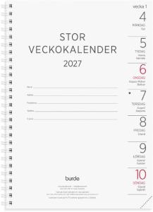 Stor Veckokalender 2027 refill