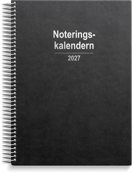 Noteringskalendern 2027 svart