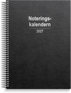 Noteringskalendern 2027 svart