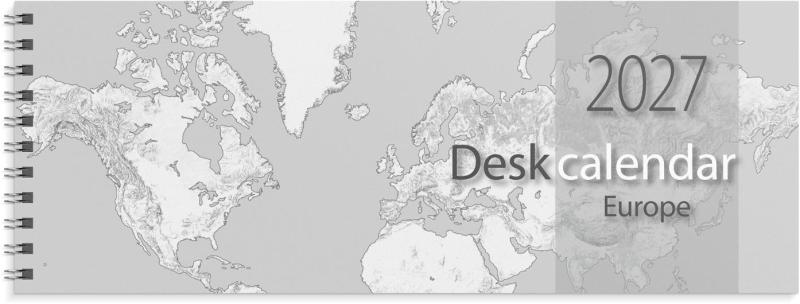 Desk calendar Europe 2027