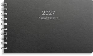 Veckokalendern Eco Line 2027 svart