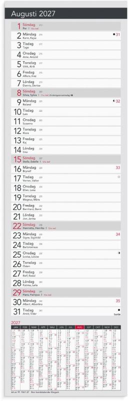 Stor Bordskalender Elegant 2027