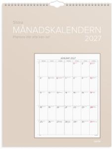 Väggkalender Stora Månadskalendern 2027