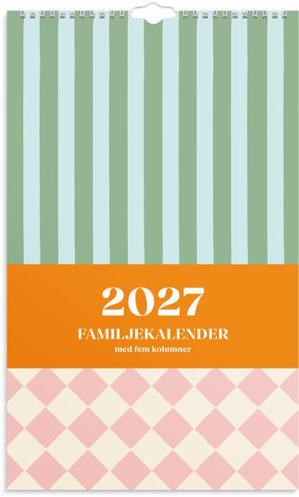 Familjekalender Color Blocking 2027
