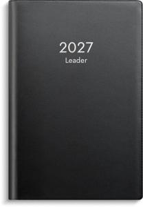 Kalender Leader 2027 plast svart