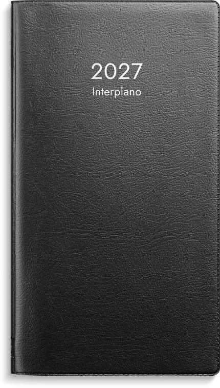 Kalender Interplano 2027 plast svart