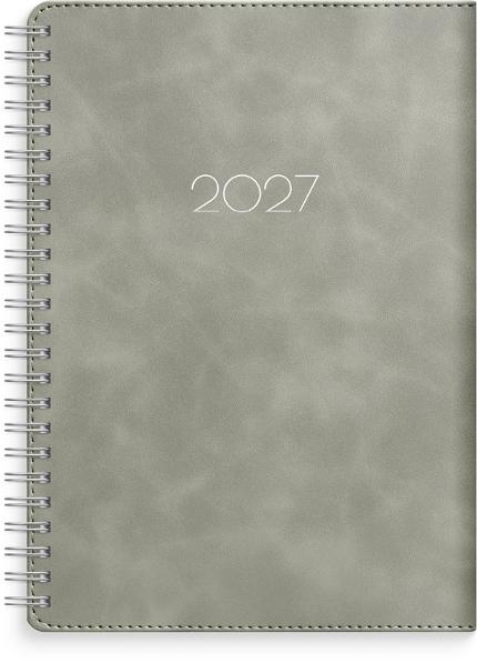 Kalender Business A5 Twist 2027 grå