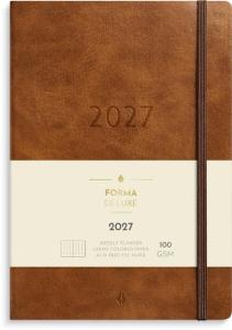 Kalender Agency Forma Deluxe 2027 brun