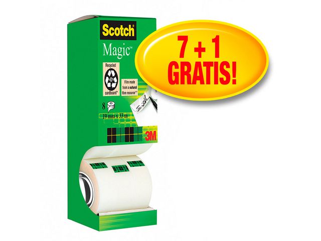 Dokumenttejp SCOTCH Magic 19mmx33m 8/FP