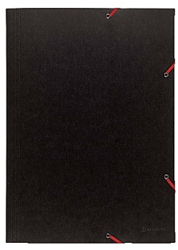 Exacompta Gummibandsmapp 3-klaff 380g A3 svart