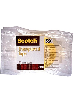 Scotch® Kontorstejp 550 transp. 66mx19mm (rulle om 66 m)