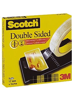 Scotch® Dubbelhäftande tejp 665 33mx12mm (rulle om 33 m)
