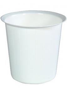 Papperskorg rund 22L vit