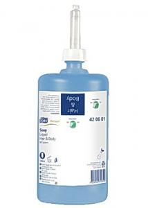 Tork Tvål Premium dusch blå 1L (fp om 6 l)