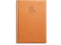 5-årsdagbok konstläder cognac-1055