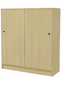 LANAB DESIGN Skåp 3xA4 skjutdörrar H132,5cm björk