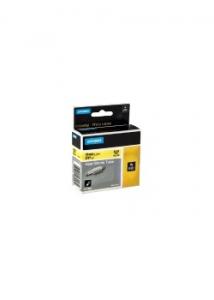 Dymo Tape Rhino krympslang 19mm svart på gul