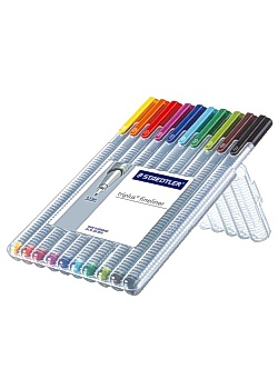 Staedtler Fineliner triplus 10 färger (fp om 10 st)