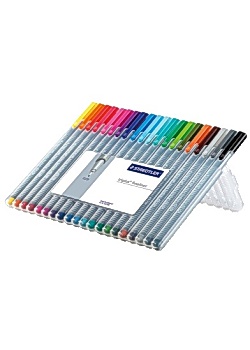 Staedtler Fineliner triplus 20 färger (fp om 20 st)