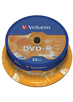 Verbatim DVD-R 4,7GB (fp om 25 st)