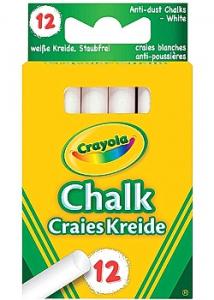 CRAYOLA Tavelkrita vit (fp om 12 set)
